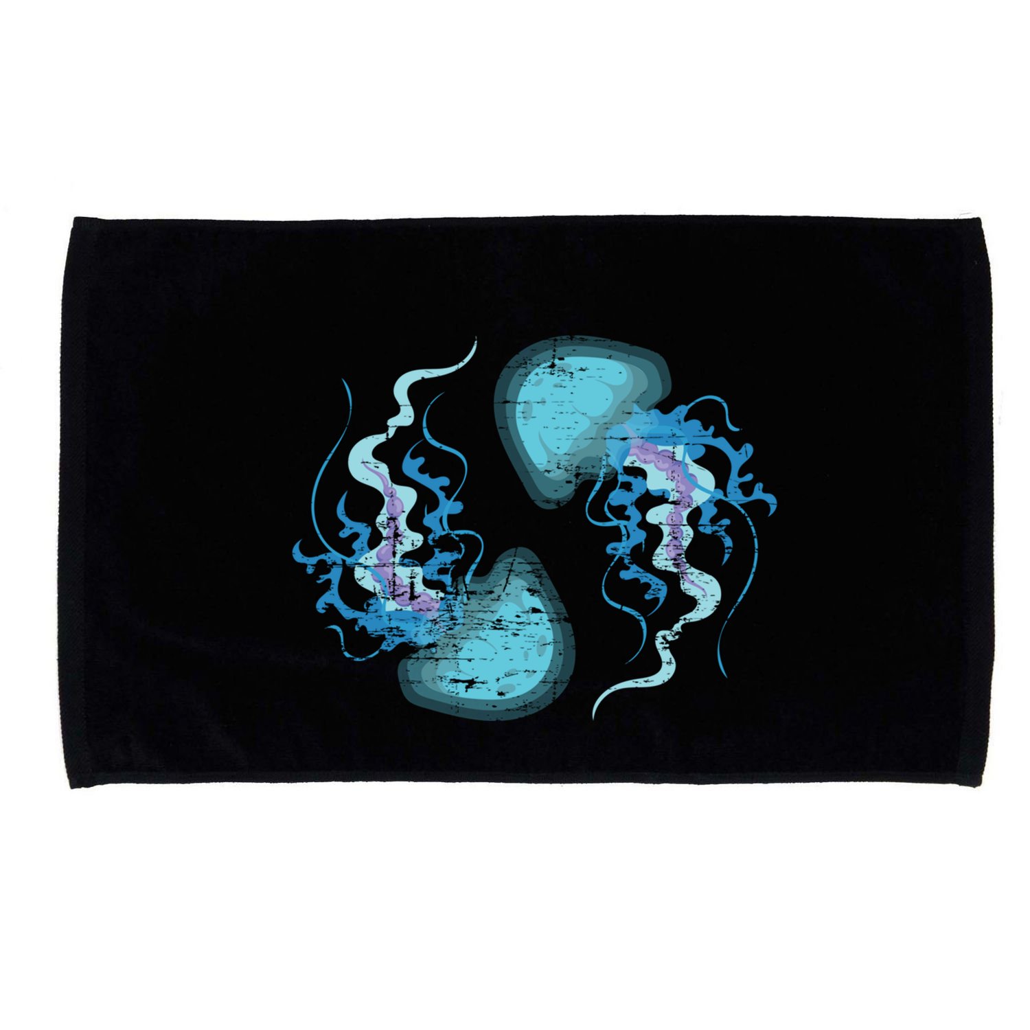 Ocean Animal Zoo Keeper Gift Sea Creature Animal Jellyfish Gift Microfiber Hand Towel