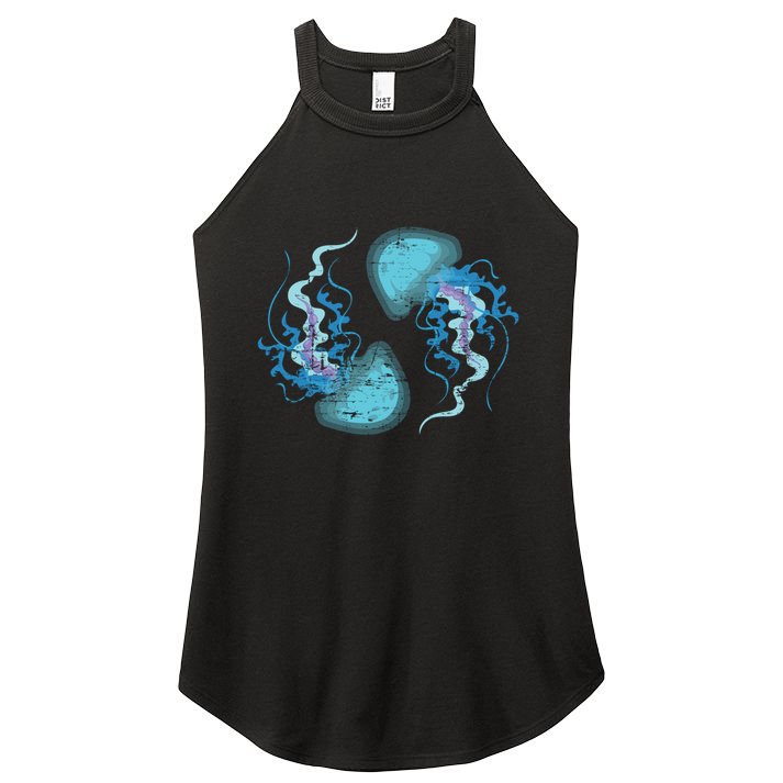 Ocean Animal Zoo Keeper Gift Sea Creature Animal Jellyfish Gift Women's Perfect Tri Rocker Tank