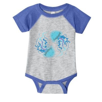 Ocean Animal Zoo Keeper Gift Sea Creature Animal Jellyfish Gift Infant Baby Jersey Bodysuit