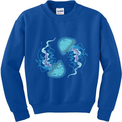Ocean Animal Zoo Keeper Gift Sea Creature Animal Jellyfish Gift Kids Sweatshirt