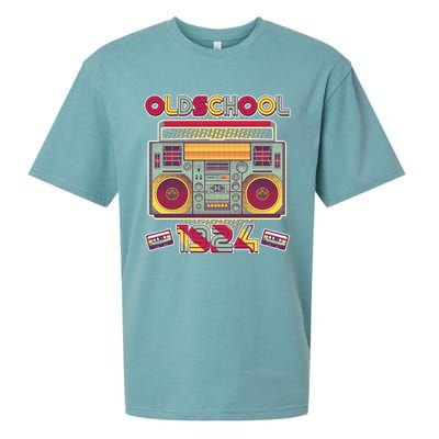 Oldschool Boombox 1924 100th Birthday Sueded Cloud Jersey T-Shirt