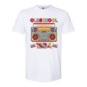 Oldschool Boombox 1924 100th Birthday Softstyle® CVC T-Shirt