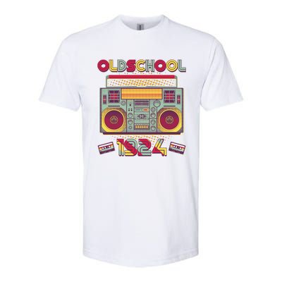 Oldschool Boombox 1924 100th Birthday Softstyle® CVC T-Shirt