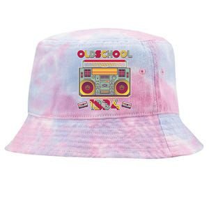 Oldschool Boombox 1934 90th Birthday Tie-Dyed Bucket Hat