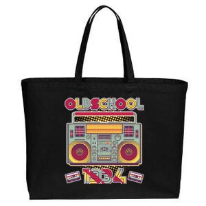 Oldschool Boombox 1934 90th Birthday Cotton Canvas Jumbo Tote