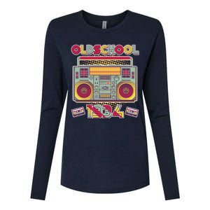 Oldschool Boombox 1934 90th Birthday Womens Cotton Relaxed Long Sleeve T-Shirt