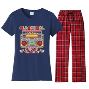 Oldschool Boombox 1934 90th Birthday Women's Flannel Pajama Set