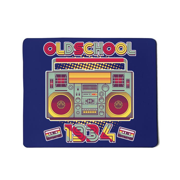 Oldschool Boombox 1934 90th Birthday Mousepad