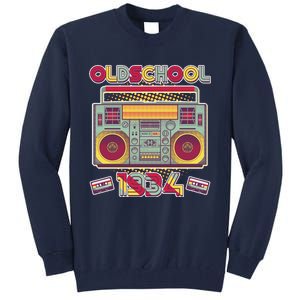 Oldschool Boombox 1934 90th Birthday Tall Sweatshirt