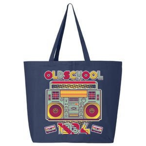 Oldschool Boombox 1934 90th Birthday 25L Jumbo Tote