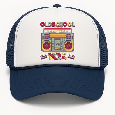 Oldschool Boombox 1934 90th Birthday Trucker Hat