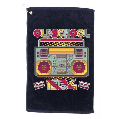 Oldschool Boombox 1934 90th Birthday Platinum Collection Golf Towel