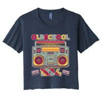 Oldschool Boombox 1934 90th Birthday Women's Crop Top Tee