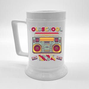 Oldschool Boombox 1934 90th Birthday Beer Stein