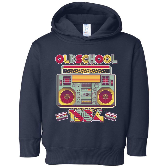 Oldschool Boombox 1954 70th Birthday Toddler Hoodie