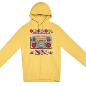 Oldschool Boombox 1964 60th Birthday Premium Pullover Hoodie