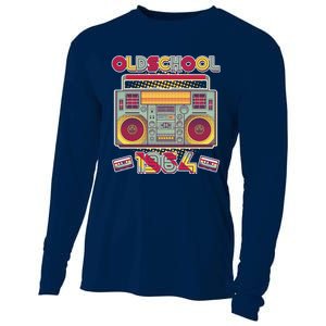 Oldschool Boombox 1964 60th Birthday Cooling Performance Long Sleeve Crew