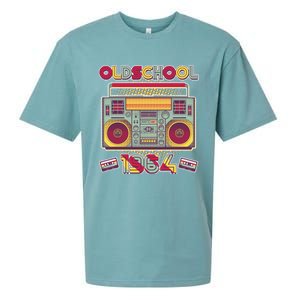 Oldschool Boombox 1964 60th Birthday Sueded Cloud Jersey T-Shirt