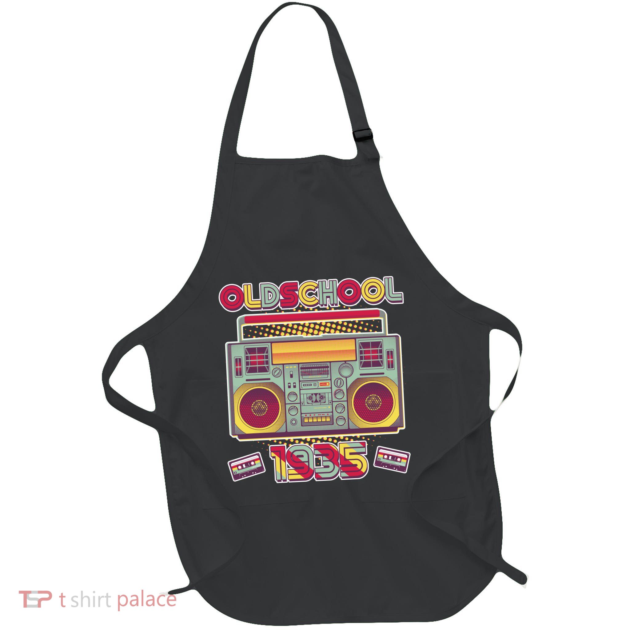Oldschool Boombox 1935 90th Birthday Apron