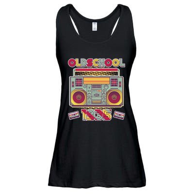 Oldschool Boombox 1935 90th Birthday Ladies Essential Flowy Tank