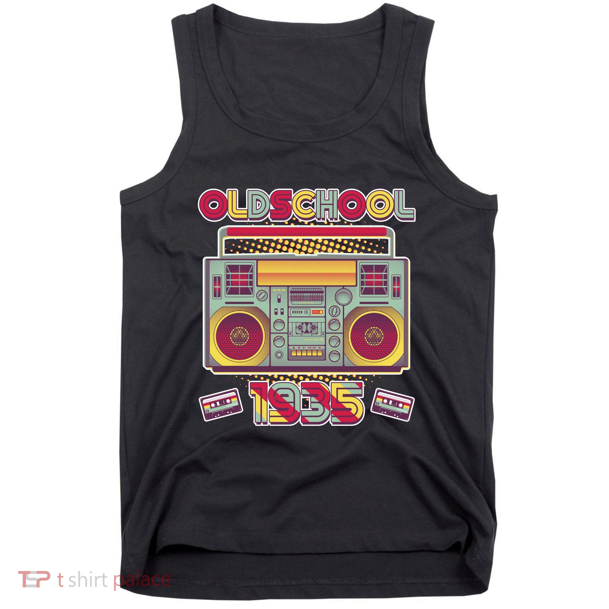 Oldschool Boombox 1935 90th Birthday Tank Top