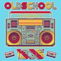 Oldschool Boombox 1935 90th Birthday Button