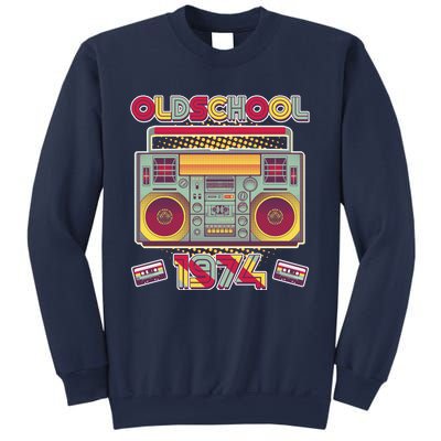 Oldschool Boombox 1974 50th Birthday Sweatshirt