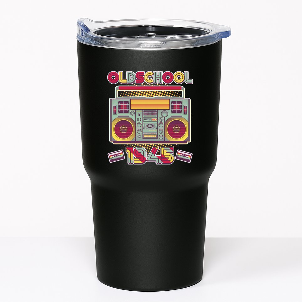 Oldschool Boombox 1945 80th Birthday Tumbler