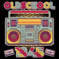 Oldschool Boombox 1945 80th Birthday Kids Hoodie