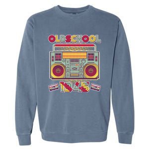 Oldschool Boombox 1945 80th Birthday Garment-Dyed Sweatshirt