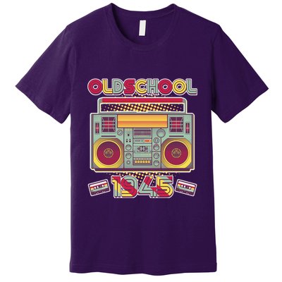 Oldschool Boombox 1945 80th Birthday Premium T-Shirt