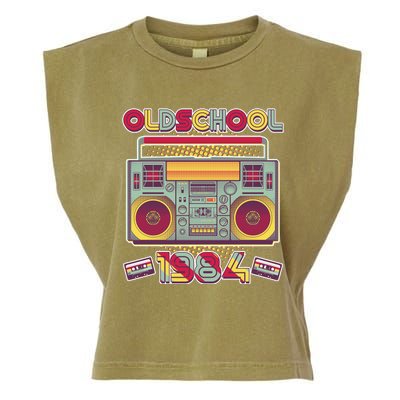 Oldschool Boombox 1984 40th Birthday Garment-Dyed Women's Muscle Tee