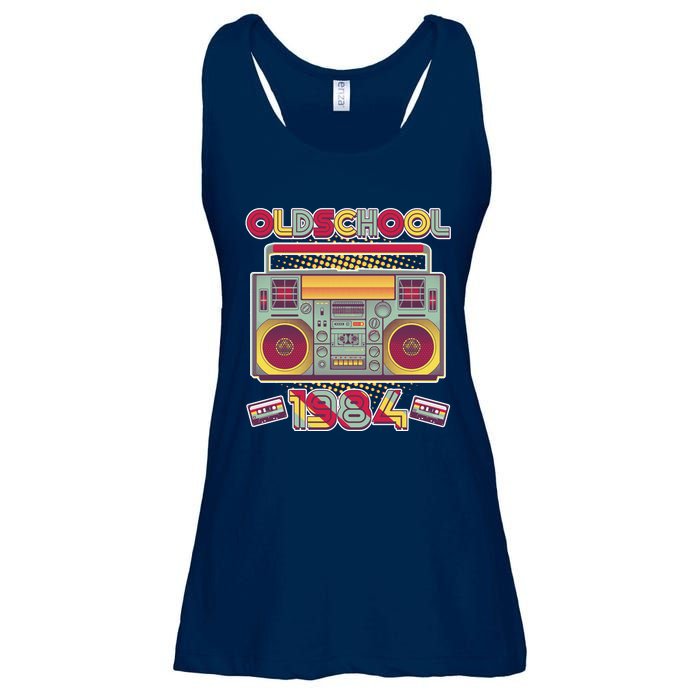 Oldschool Boombox 1984 40th Birthday Ladies Essential Flowy Tank