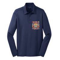 Oldschool Boombox 1984 40th Birthday Silk Touch Performance Long Sleeve Polo