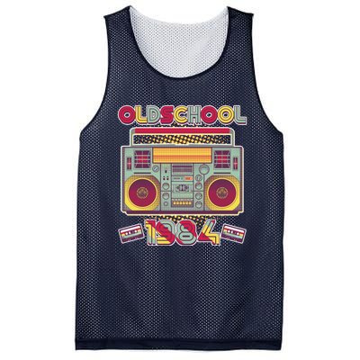 Oldschool Boombox 1984 40th Birthday Mesh Reversible Basketball Jersey Tank