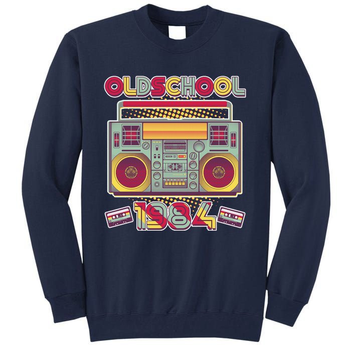 Oldschool Boombox 1984 40th Birthday Tall Sweatshirt