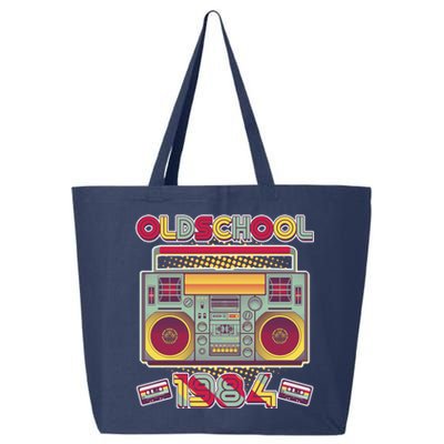 Oldschool Boombox 1984 40th Birthday 25L Jumbo Tote