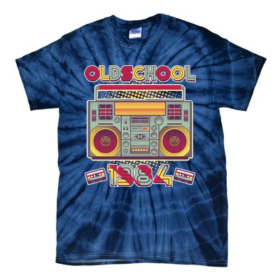 Oldschool Boombox 1984 40th Birthday Tie-Dye T-Shirt