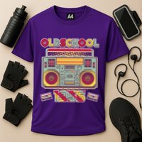 Oldschool Boombox 1955 70th Birthday Cooling Performance Crew T-Shirt