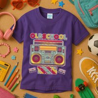 Oldschool Boombox 1955 70th Birthday Kids T-Shirt