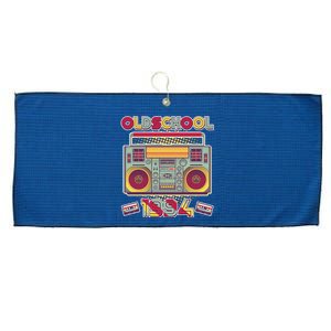 Oldschool Boombox 1994 30th Birthday Large Microfiber Waffle Golf Towel