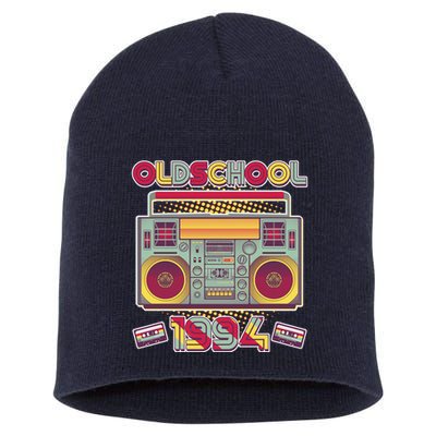 Oldschool Boombox 1994 30th Birthday Short Acrylic Beanie