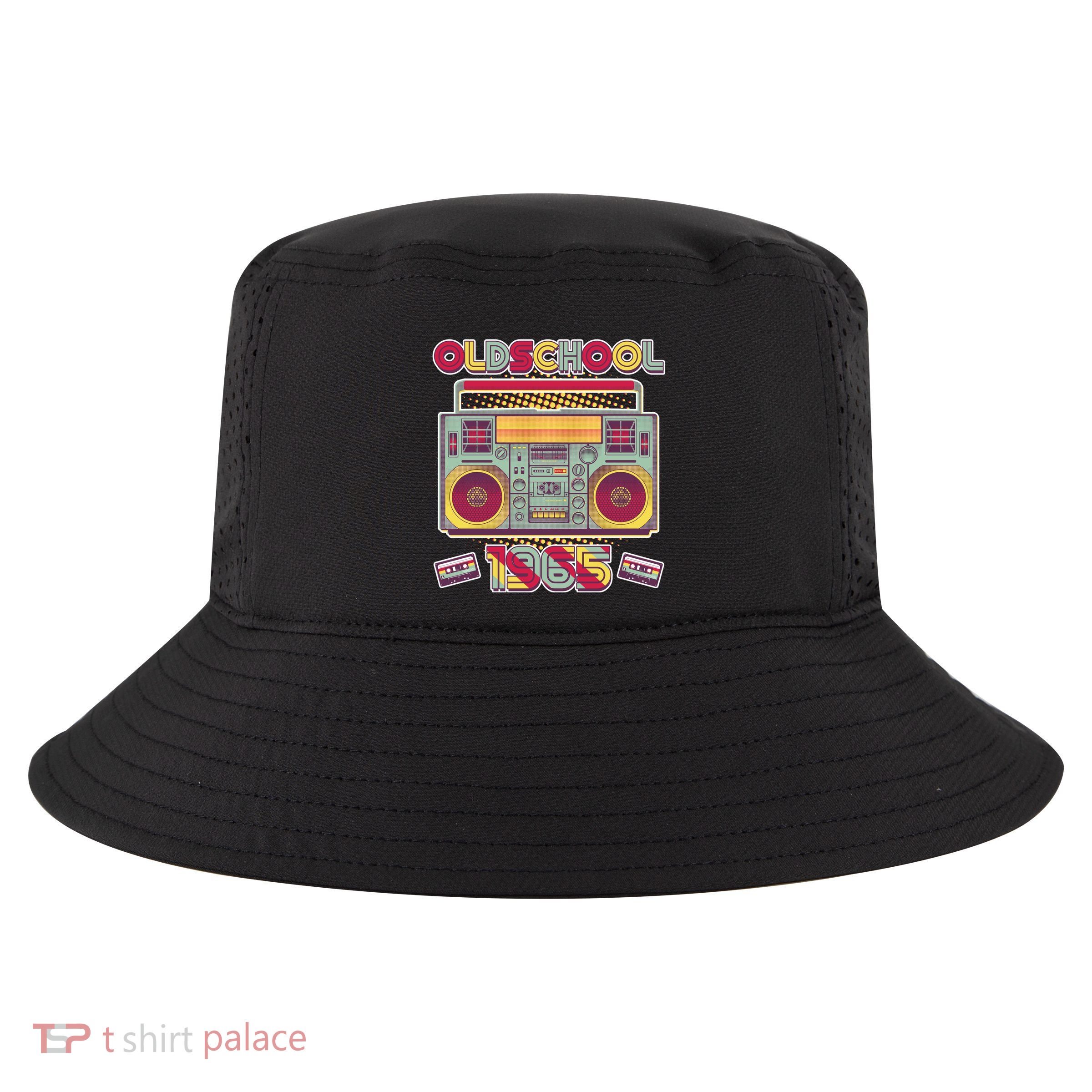 Oldschool Boombox 1965 60th Birthday Cool Comfort Performance Bucket Hat