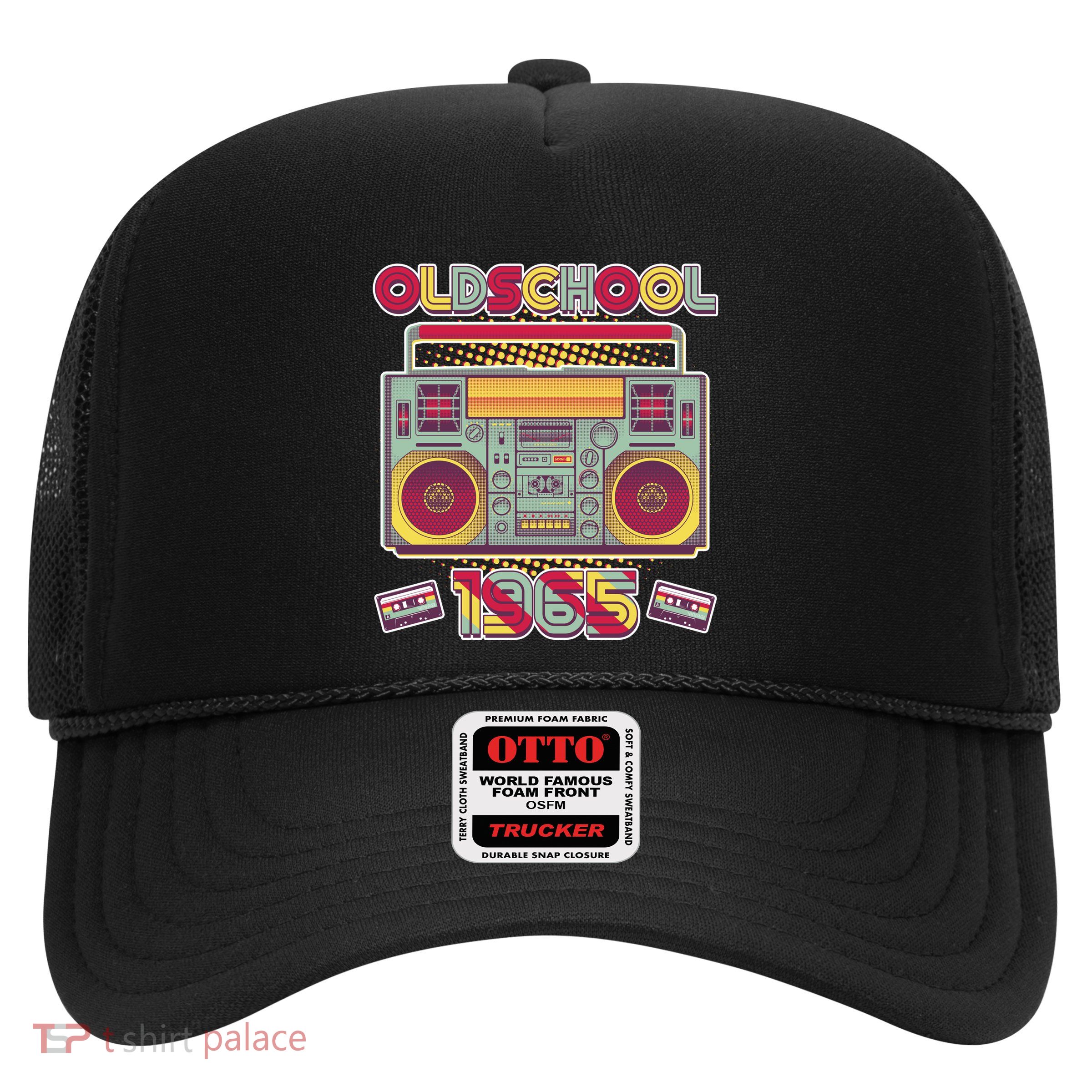 Oldschool Boombox 1965 60th Birthday Trucker Hat