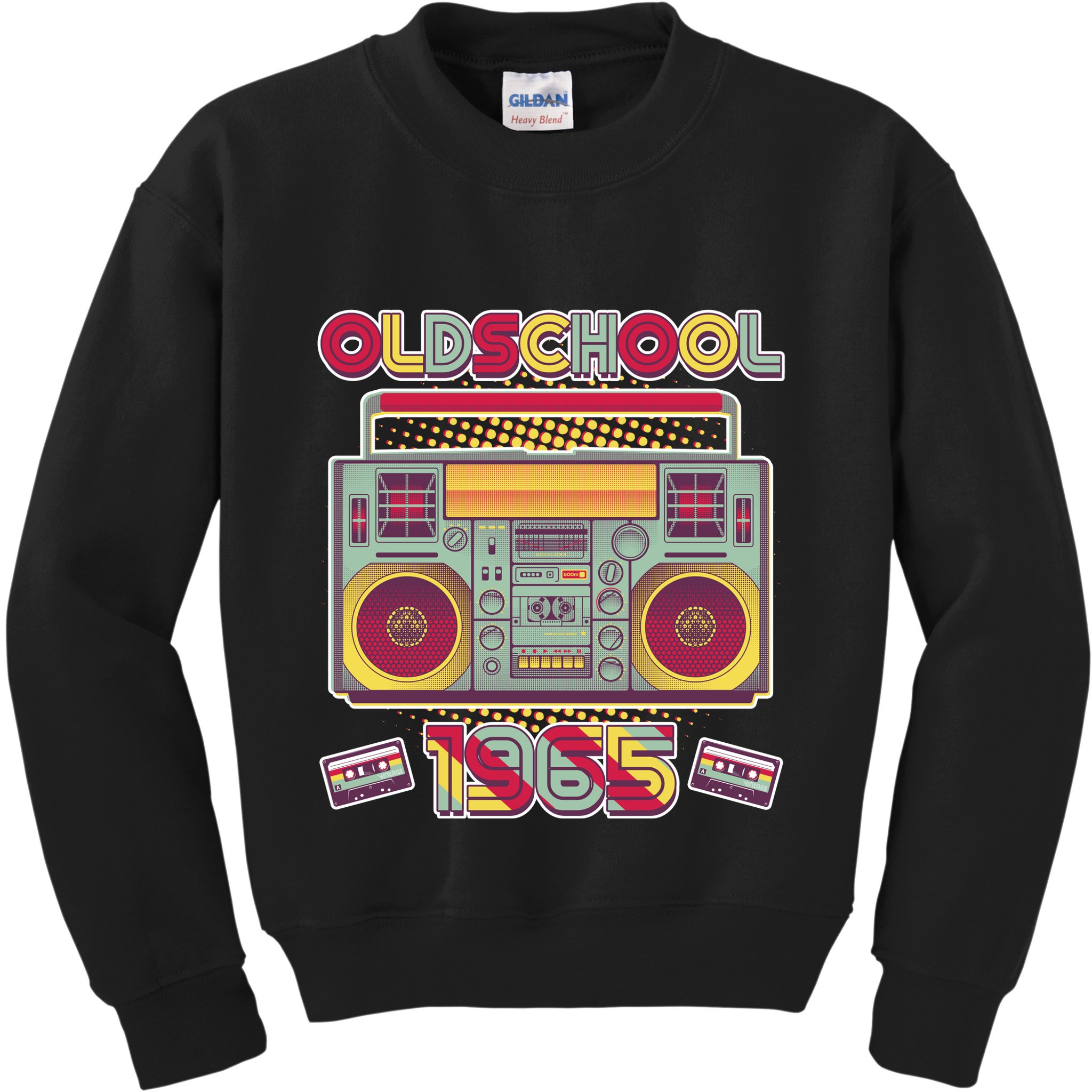 Oldschool Boombox 1965 60th Birthday Kids Sweatshirt