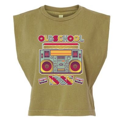 Oldschool Boombox 1965 60th Birthday Garment-Dyed Women's Muscle Tee
