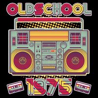 Oldschool Boombox 1975 50th Birthday 7-Panel Snapback Hat