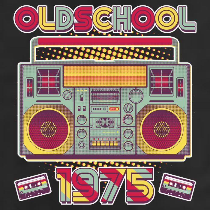 Oldschool Boombox 1975 50th Birthday Hat
