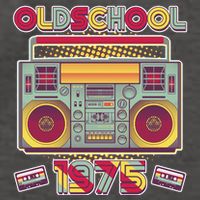 Oldschool Boombox 1975 50th Birthday Vector Backpack