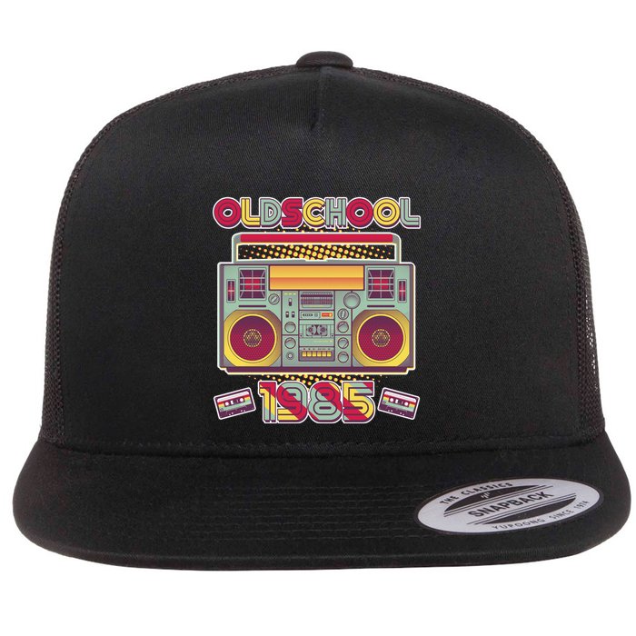 Oldschool Boombox 1985 40th Birthday Flatbill Hat